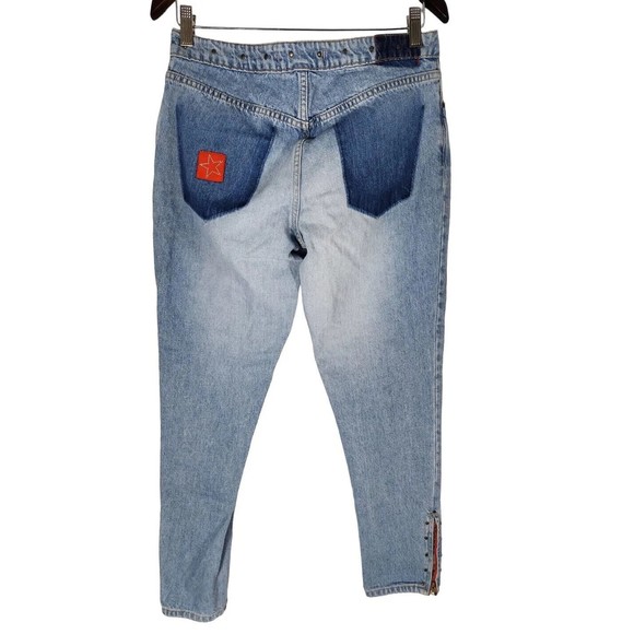 Tommy Hilfiger Vintage Women’s‎ Light Wash Pull On Ankle Zip Jeans Size 10 - Picture 5 of 9